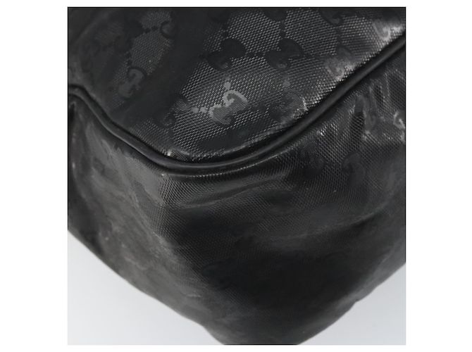 Borsa a spalla GUCCI GG in PVC Nero Argento 211107 Auth 169076 - vista 14