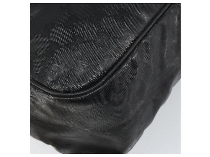 Borsa a spalla GUCCI GG in PVC Nero Argento 211107 Auth 169076 - vista 16