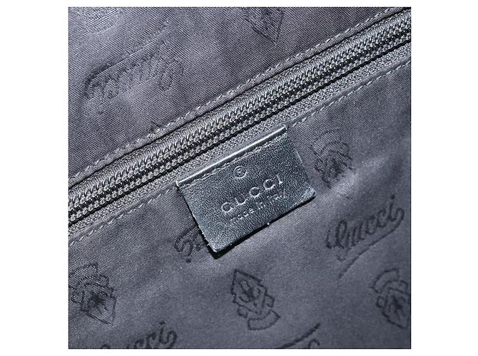 Borsa a spalla GUCCI GG in PVC Nero Argento 211107 Auth 169076 - vista 18