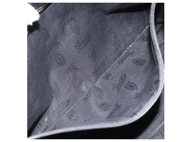Borsa a spalla GUCCI GG in PVC Nero Argento 211107 Auth 169076 - vista 22