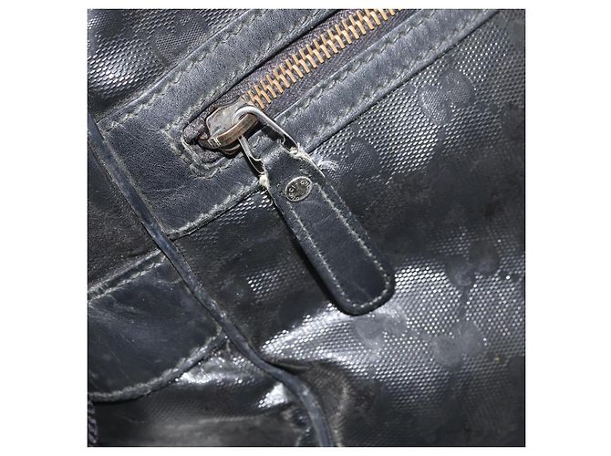 Borsa a spalla GUCCI GG in PVC Nero Argento 211107 Auth 169076 - vista 23