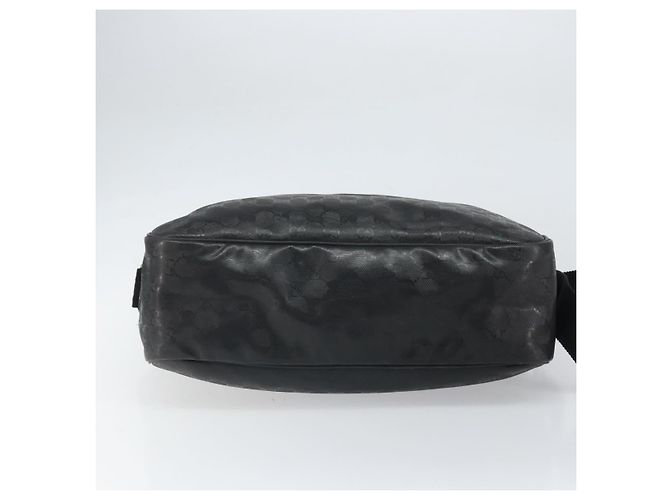 Borsa a spalla GUCCI GG in PVC Nero Argento 211107 Auth 169076 - vista 5