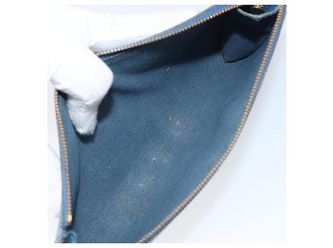 LOUIS VUITTON Epi Pochette Accessori Pouch Blu M52985 LV Auth 169639 - vista 10