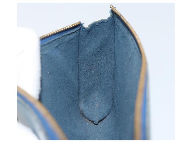 LOUIS VUITTON Epi Pochette Accessori Pouch Blu M52985 LV Auth 169639 - vista 11