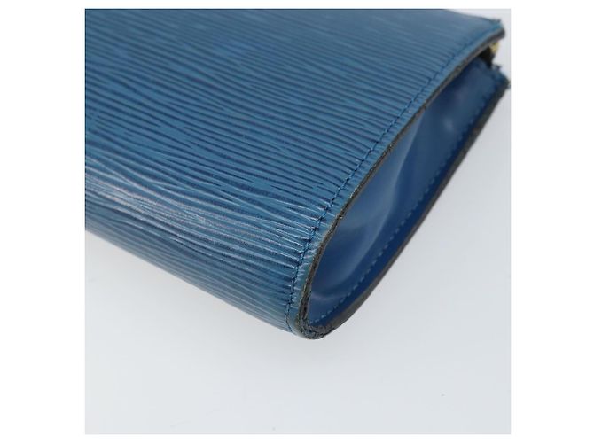 LOUIS VUITTON Epi Pochette Accessori Pouch Blu M52985 LV Auth 169639 - vista 15