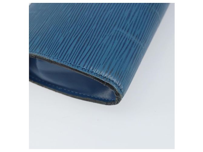 LOUIS VUITTON Epi Pochette Accessori Pouch Blu M52985 LV Auth 169639 - vista 16