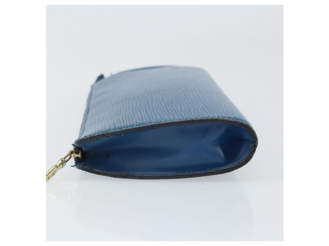 LOUIS VUITTON Epi Pochette Accessori Pouch Blu M52985 LV Auth 169639 - vista 4