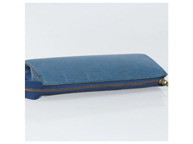 LOUIS VUITTON Epi Pochette Accessori Pouch Blu M52985 LV Auth 169639 - vista 5