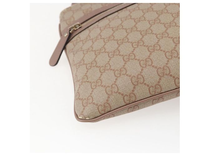 Gucci Borsa a Spalla GG Supreme in PVC Rosa Oro 295257 Auth bs33194 D'oro - vista 15