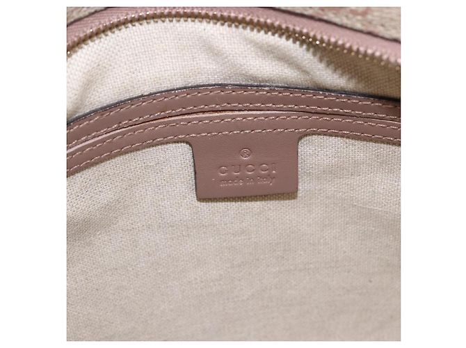 Gucci Borsa a Spalla GG Supreme in PVC Rosa Oro 295257 Auth bs33194 D'oro - vista 20