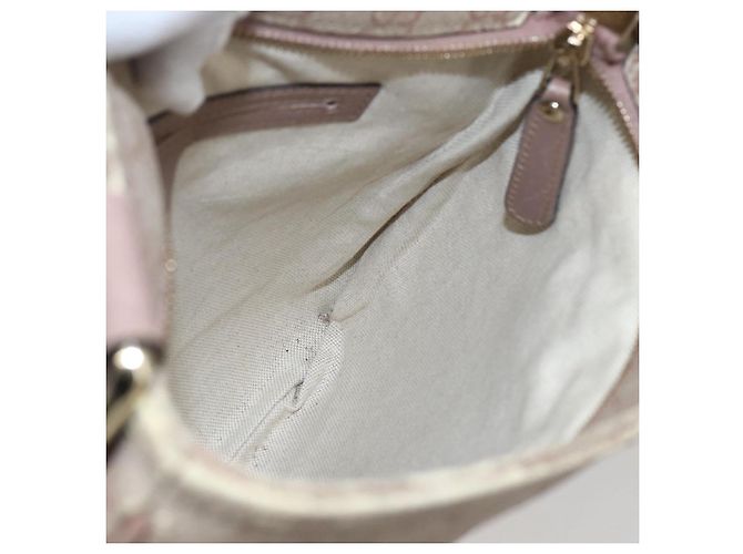 Gucci Borsa a Spalla GG Supreme in PVC Rosa Oro 295257 Auth bs33194 D'oro - vista 21