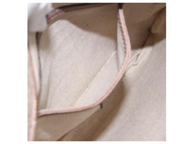 Gucci Borsa a Spalla GG Supreme in PVC Rosa Oro 295257 Auth bs33194 D'oro - vista 23