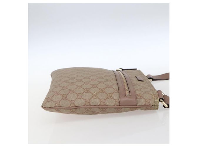 Gucci Borsa a Spalla GG Supreme in PVC Rosa Oro 295257 Auth bs33194 D'oro - vista 4