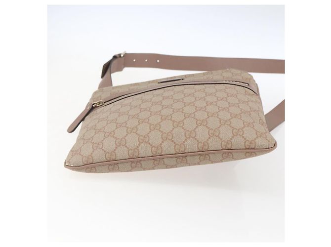 Gucci Borsa a Spalla GG Supreme in PVC Rosa Oro 295257 Auth bs33194 D'oro - vista 5
