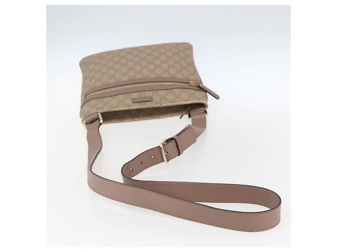 Gucci Borsa a Spalla GG Supreme in PVC Rosa Oro 295257 Auth bs33194 D'oro - vista 7