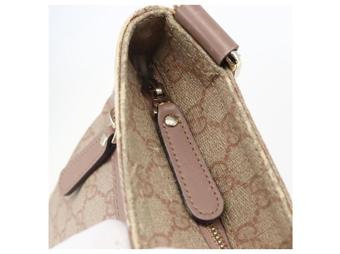 Gucci Borsa a Spalla GG Supreme in PVC Rosa Oro 295257 Auth bs33194 D'oro - vista 9