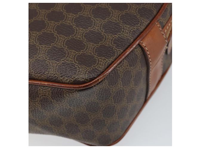 Céline Borsa a Spalla in Tela Macadam CELINE PVC Beige Oro Auth 169463 D'oro - vista 14