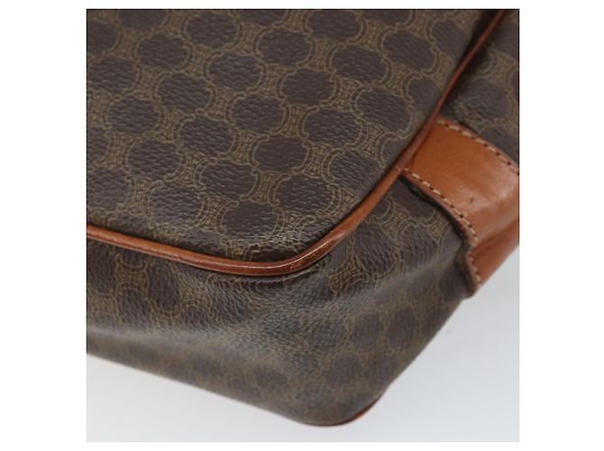 Céline Borsa a Spalla in Tela Macadam CELINE PVC Beige Oro Auth 169463 D'oro - vista 16