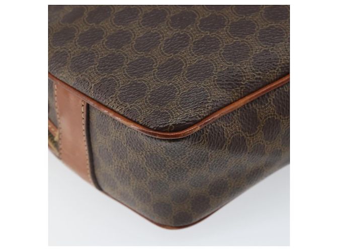 Céline Borsa a Spalla in Tela Macadam CELINE PVC Beige Oro Auth 169463 D'oro - vista 17