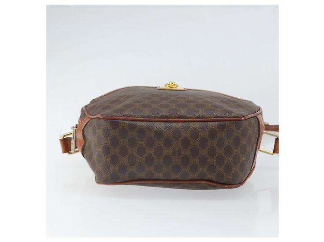 Céline Borsa a Spalla in Tela Macadam CELINE PVC Beige Oro Auth 169463 D'oro - vista 5