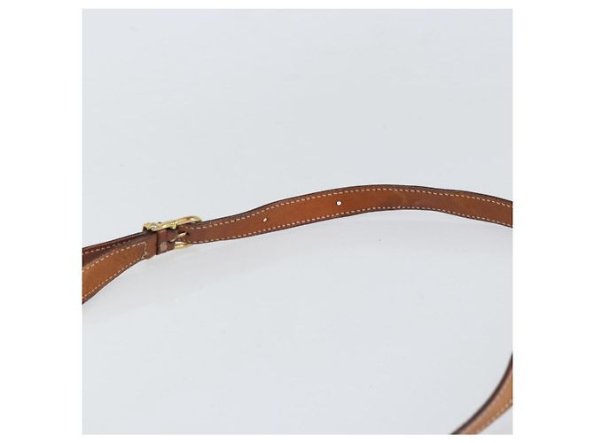 Céline Borsa a Spalla in Tela Macadam CELINE PVC Beige Oro Auth 169463 D'oro - vista 8