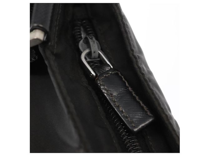 Borsa a Spalla PRADA Nylon Nero Argento Autentica 166684 - vista 10