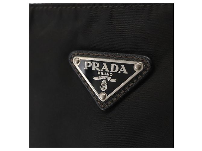 Borsa a Spalla PRADA Nylon Nero Argento Autentica 166684 - vista 17