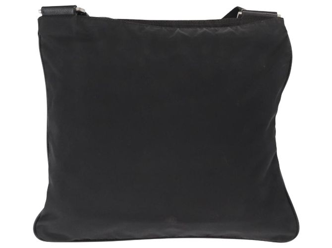 Borsa a Spalla PRADA Nylon Nero Argento Autentica 166684 - vista 2