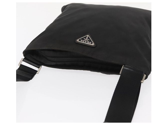 Borsa a Spalla PRADA Nylon Nero Argento Autentica 166684 - vista 6