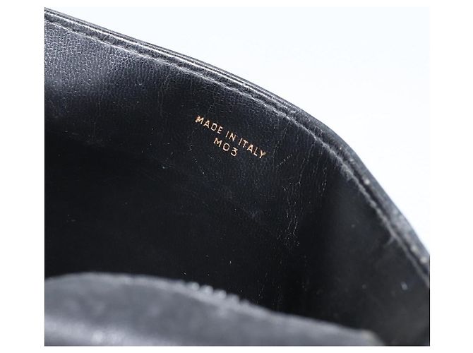 Céline Borsa a Spalla CELINE in Pelle Nera e Oro Auth bs33071 Nero D'oro - vista 12