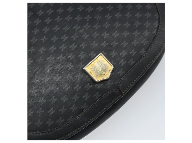 Céline Borsa a Spalla CELINE in Pelle Nera e Oro Auth bs33071 Nero D'oro - vista 17