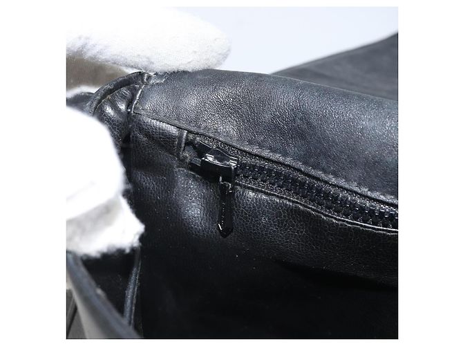 Céline Borsa a Spalla CELINE in Pelle Nera e Oro Auth bs33071 Nero D'oro - vista 22