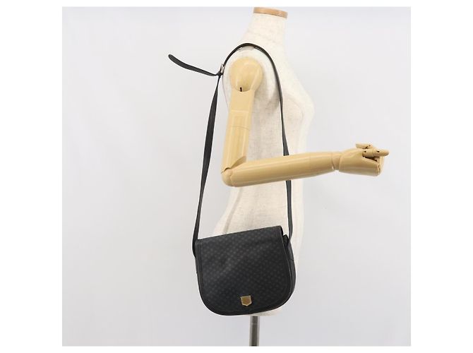 Céline Borsa a Spalla CELINE in Pelle Nera e Oro Auth bs33071 Nero D'oro - vista 24
