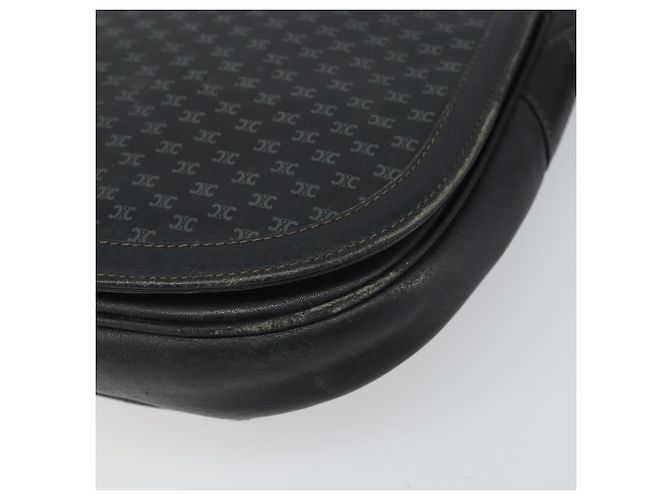 Céline Borsa a Spalla CELINE in Pelle Nera e Oro Auth bs33071 Nero D'oro - vista 9