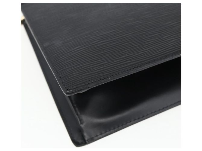 LOUIS VUITTON Pochette Crete Epi Nera M48402 LV Auth 171381 Nero - vista 14