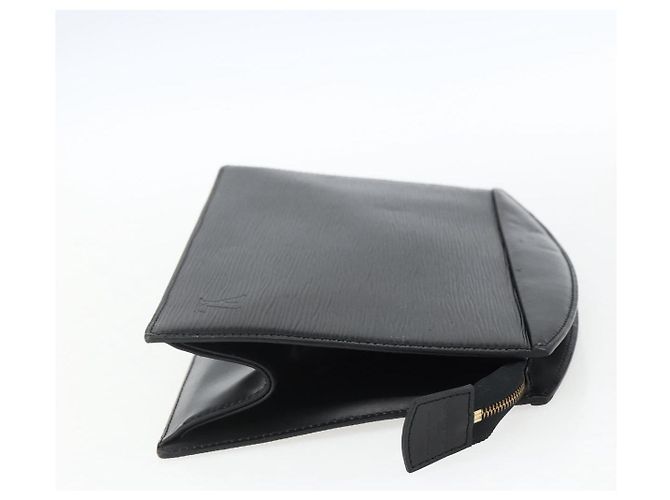 LOUIS VUITTON Pochette Crete Epi Nera M48402 LV Auth 171381 Nero - vista 4