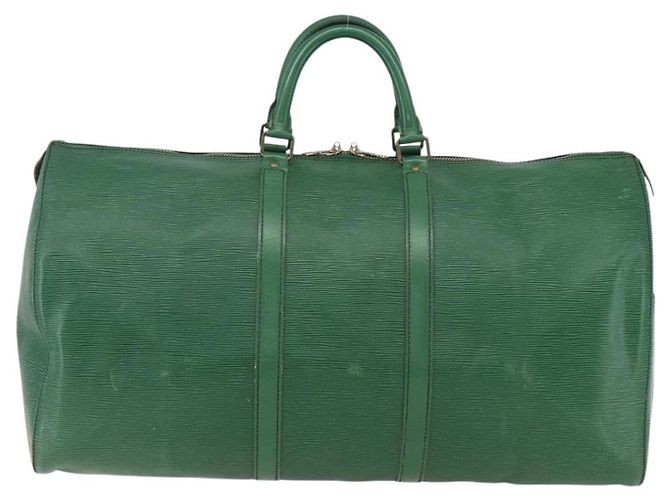 LOUIS VUITTON Epi Keepall 55 Borsa Boston Verde M42954 LV Auth ka2185 - vista 2