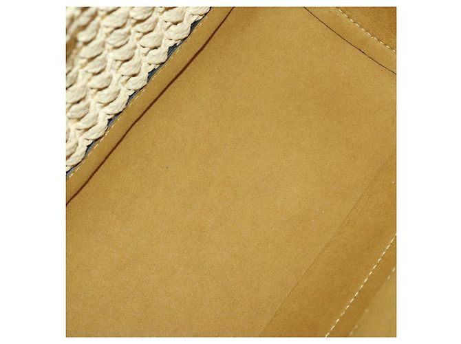 Autre Marque Borsa a Spalla Stella McCartney in Pelle di Paglia Beige Oro Auth 165555 D'oro - vista 10