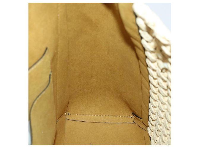 Autre Marque Borsa a Spalla Stella McCartney in Pelle di Paglia Beige Oro Auth 165555 D'oro - vista 19