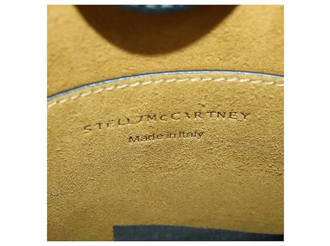 Autre Marque Borsa a Spalla Stella McCartney in Pelle di Paglia Beige Oro Auth 165555 D'oro - vista 20