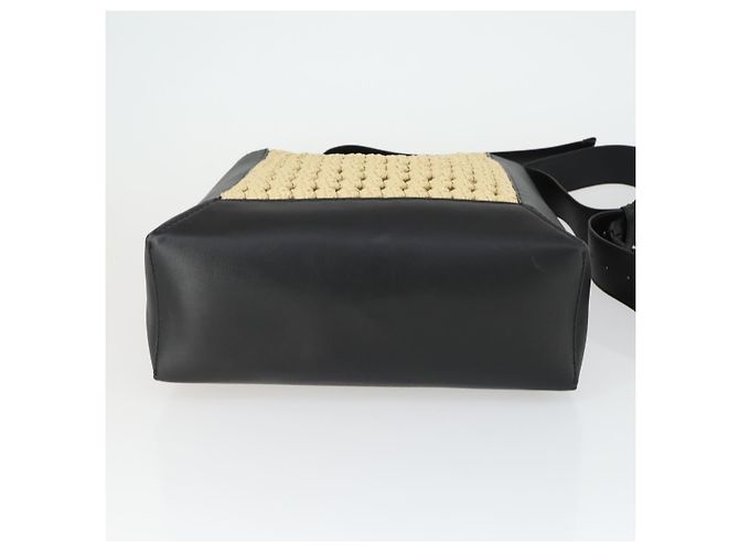 Autre Marque Borsa a Spalla Stella McCartney in Pelle di Paglia Beige Oro Auth 165555 D'oro - vista 5