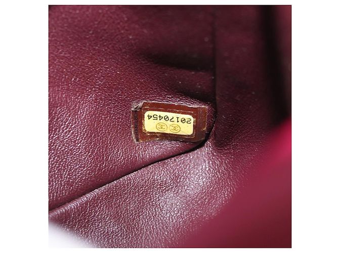 CHANEL Borsa a Spalla Matelassé Catena Cotone Rosa Oro CC Auth bs32986 D'oro - vista 12
