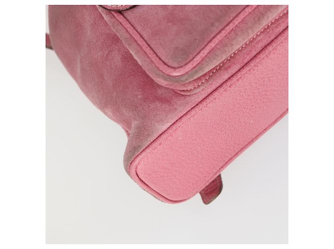 Bamboo Zaino in Bambù GUCCI Camoscio Rosa Oro 003 2034 0030 Auth BA9946 D'oro - vista 17