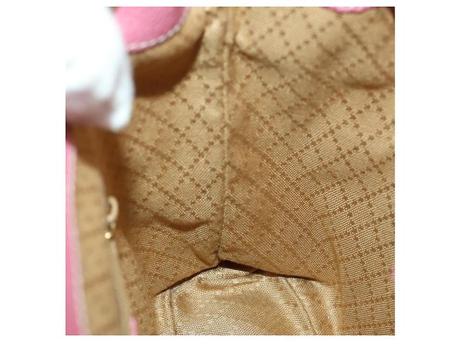 Bamboo Zaino in Bambù GUCCI Camoscio Rosa Oro 003 2034 0030 Auth BA9946 D'oro - vista 21