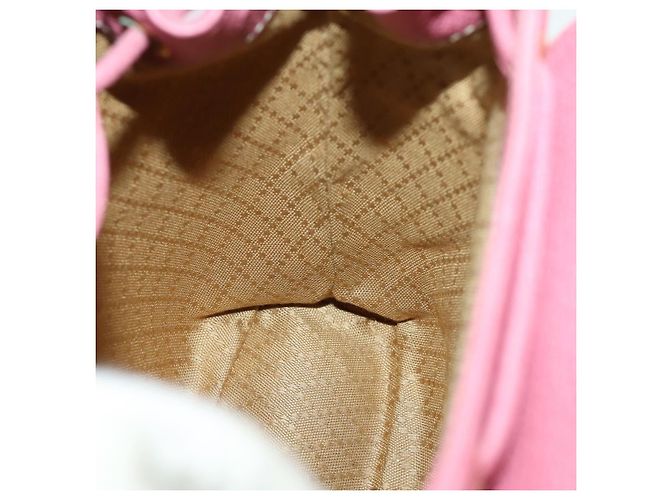 Bamboo Zaino in Bambù GUCCI Camoscio Rosa Oro 003 2034 0030 Auth BA9946 D'oro - vista 22