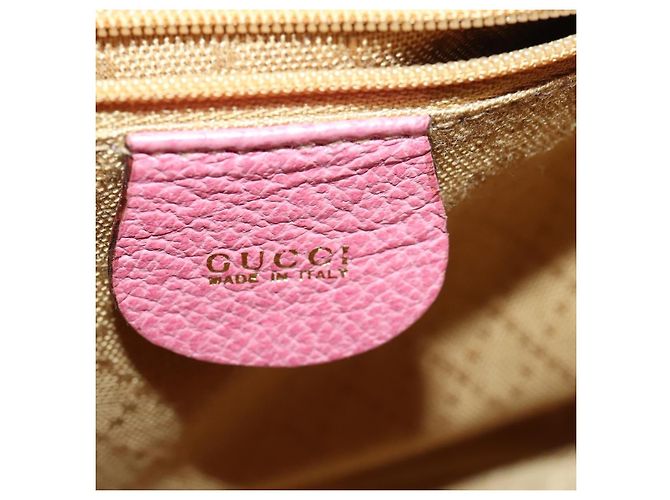 Bamboo Zaino in Bambù GUCCI Camoscio Rosa Oro 003 2034 0030 Auth BA9946 D'oro - vista 23