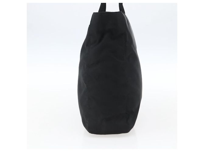 Borsa Tote PRADA Nylon Nero Argento Auth 170248 - vista 4