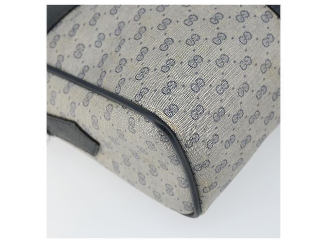 Gucci Borsa Sherry Line Micro GG Supreme in PVC Navy Gold 001 56 0852 Auth am10608 D'oro Blu navy - vista 14