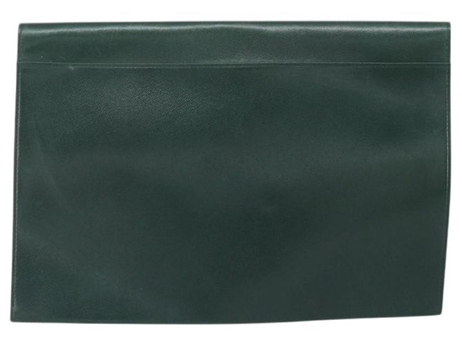 LOUIS VUITTON Clutch Posh Papier Taiga Épicea M64338 LV Auth bs33012 - vista 2