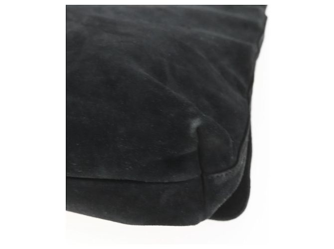 Borsa a Spalla GUCCI Camoscio Nero Auth 165095 - vista 15